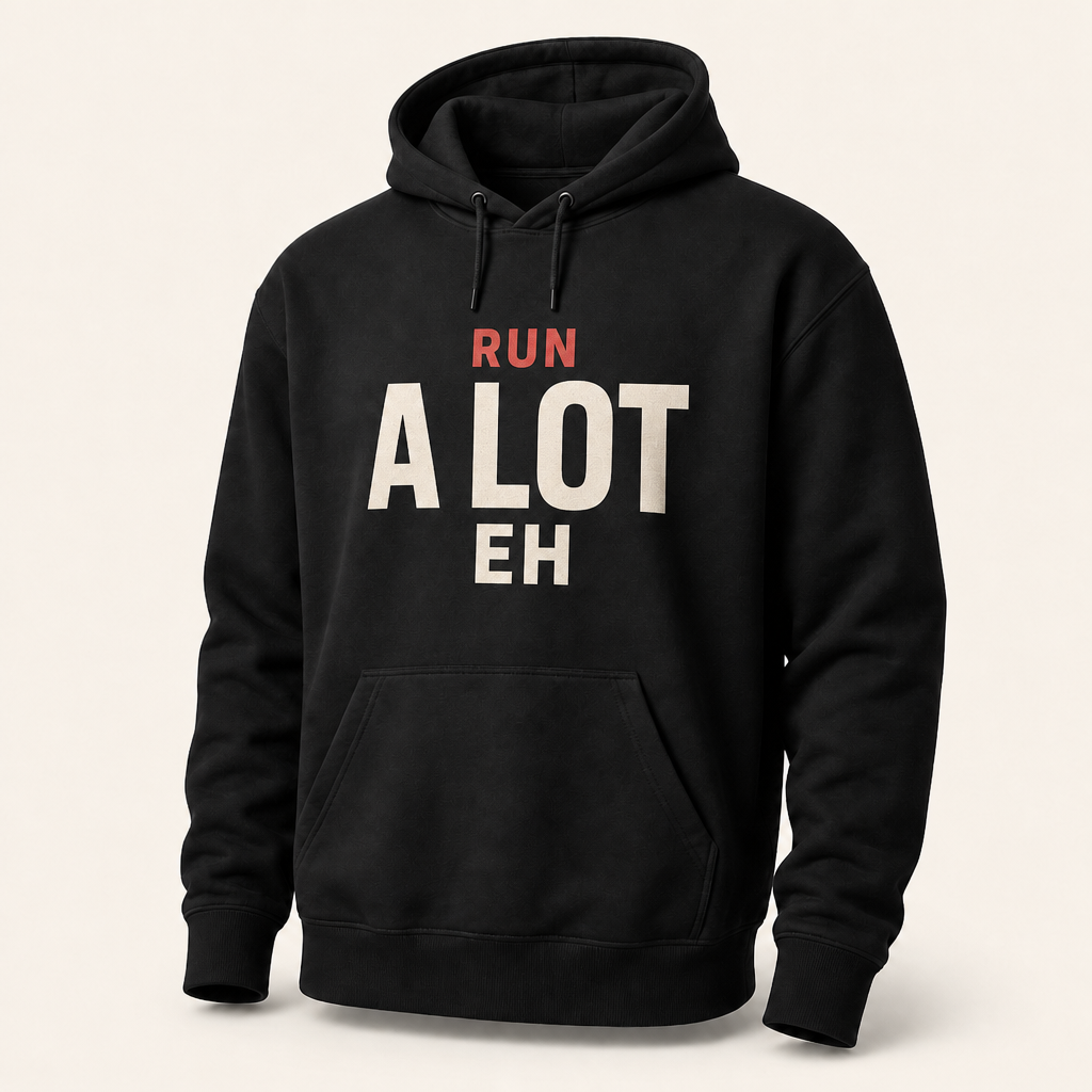 Black A LOT EH hoodie mockup
